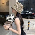 Leopard Print Bucket Hat Leopard - Khaki - One Size
