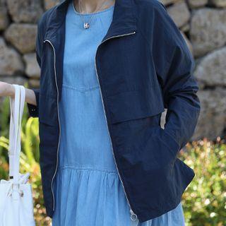 High-neck Zip-up Parka