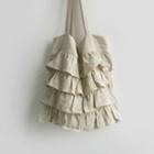 Ruffle-tiered Fabric Shopper Bag