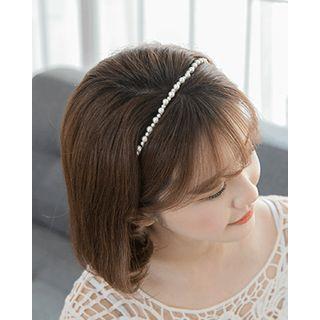 Faux-pearl Skinny Hair Band One Size