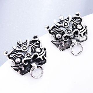 Mythical Creature Stainless Steel Dangle Earring