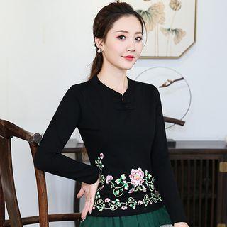 Embroidered Hanfu Long-sleeve Top