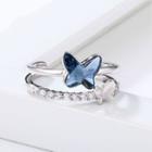 Swarovski Elements Butterfly Layered Open Ring
