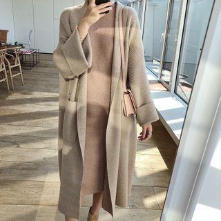 Herringbone Long Cardigan