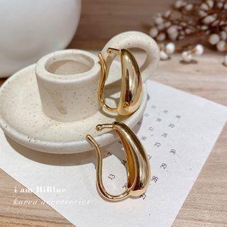 Thick Hoop Earring 1 Pair - As Shown In Figure - One Size