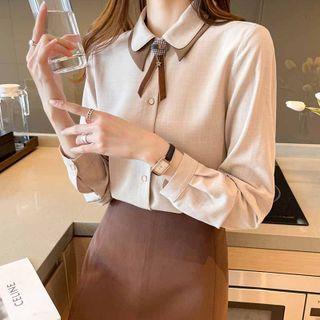 Layered Collar Embellished Shirt
