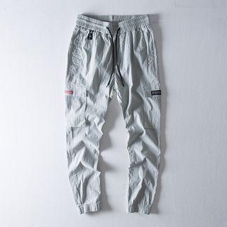 Pocketed Elastic-waist Pants