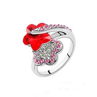 Crystal Flower Ring