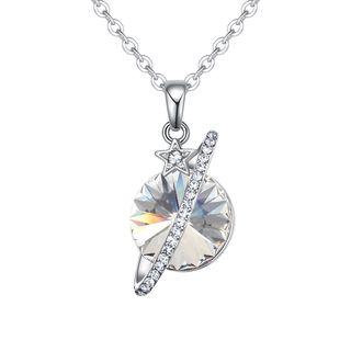Crystal Planet Pendant Necklace