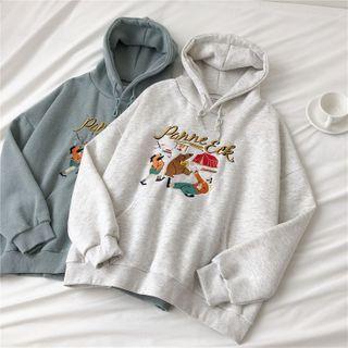 Graphic Embroidered Hoodie