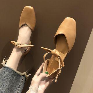 Square Toe Bow Sandals