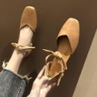 Square Toe Bow Sandals