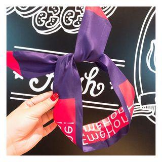 Lettering Polka Dot Wired Headband