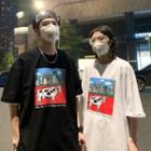 Couple Matching Cow Print Elbow-sleeve T-shirt