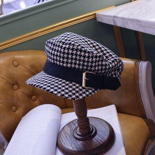 Houndstooth Hunt Cap As Shown In Figure - M