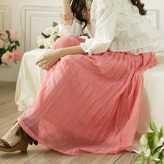 Elastic-waist Accordion-pleat Skirt