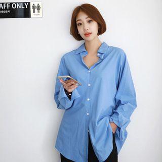 Slit-back Oversized Shirt