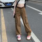 Mid-waist Loose-fit Cargo Pants