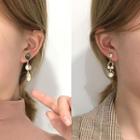 Asymmetric Faux-pearl Drop Earrings Gold - One Size