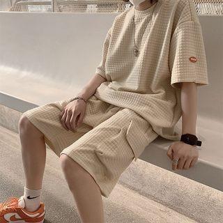 Set: Plain Short Sleeve T-shirt/ Plain Sweatshorts