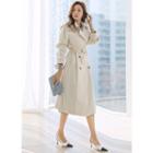 Double-breasted Flap Long Trench Coat