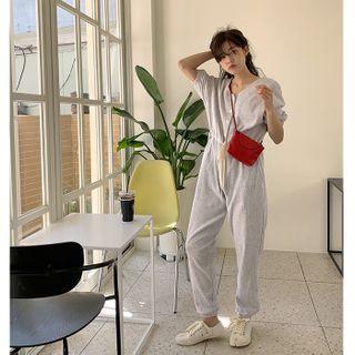 Shirtwaist Jogger Jumpsuit