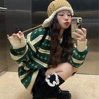 Christmas Sweater Green - One Size