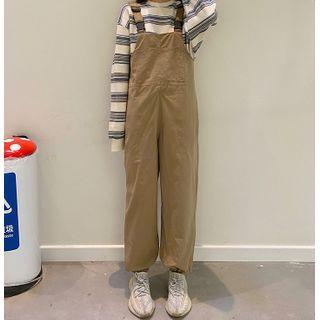Plain Jogger Jumpsuit As Shown In Figure - One Size