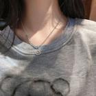Alloy Smiley Pendant Necklace Necklace - One Size