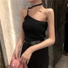 Single-shoulder Knit Camisole