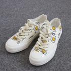 Egg Patterned Canvas Sneakers