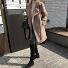 Belted Faux-fur Lined Coat
