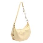 Chain Faux Leather Hobo Bag