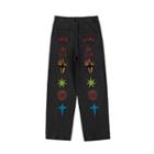 Embroidered Loose Fit Jeans