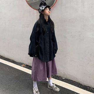Oversized Shirt / Midi Skirt