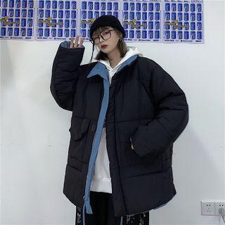 Reversible Drawstring Waist Padded Coat
