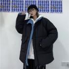 Reversible Drawstring Waist Padded Coat