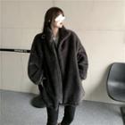 Plain Zip Woolen Coat