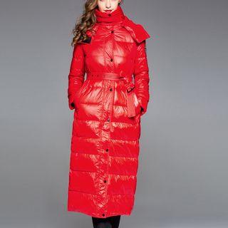 Hooded Down Long Coat