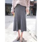 Midi H-line Knit Skirt