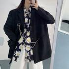 Single-breasted Chained Blazer