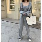 Spaghetti Strap Top / Jacket / Sweatpants
