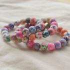 Color Ceramic Bead Bracelet Multicolour - One Size