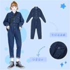 Plain Denim Jumpsuit