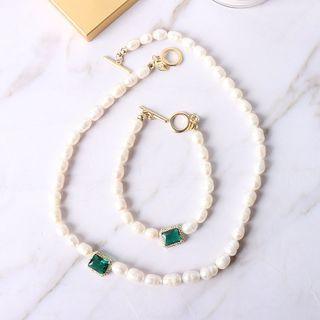 Faux Pearl Bead Necklace / Bracelet