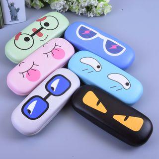 Cartoon Eye Print Eyeglasses Case As Shown In Figure - One Size