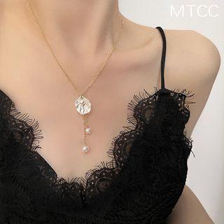Beaded Shell Necklace Necklace - One Size