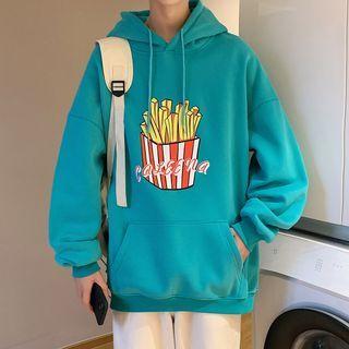 French Fries Print Hoodie