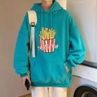 French Fries Print Hoodie