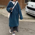 Hooded Zip Coat Blue - One Size